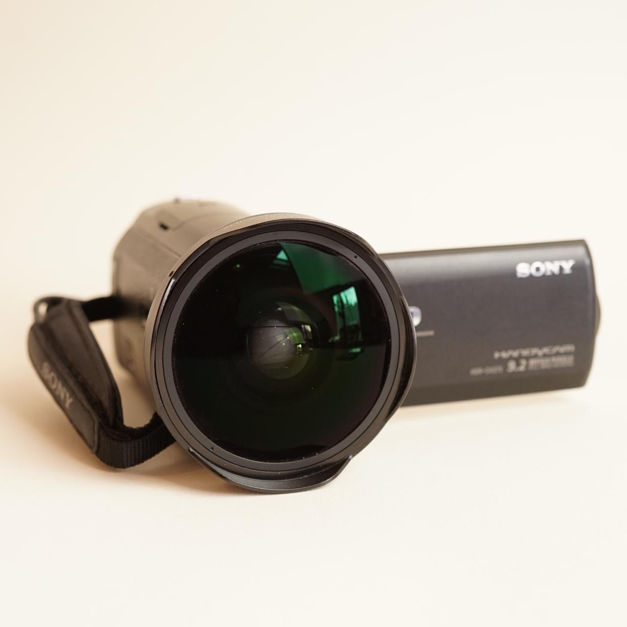 Sony Handycam HDR-CX675 Digital Camcorder with Fisheye | Full HD 1080p | Tested & Working | Black