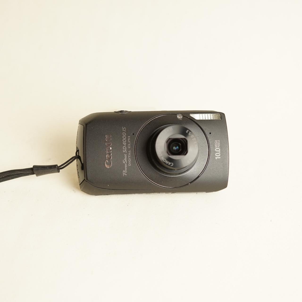 Canon PowerShot SD4000 IS Digital Camera | 10MP | Tested & Working | Black