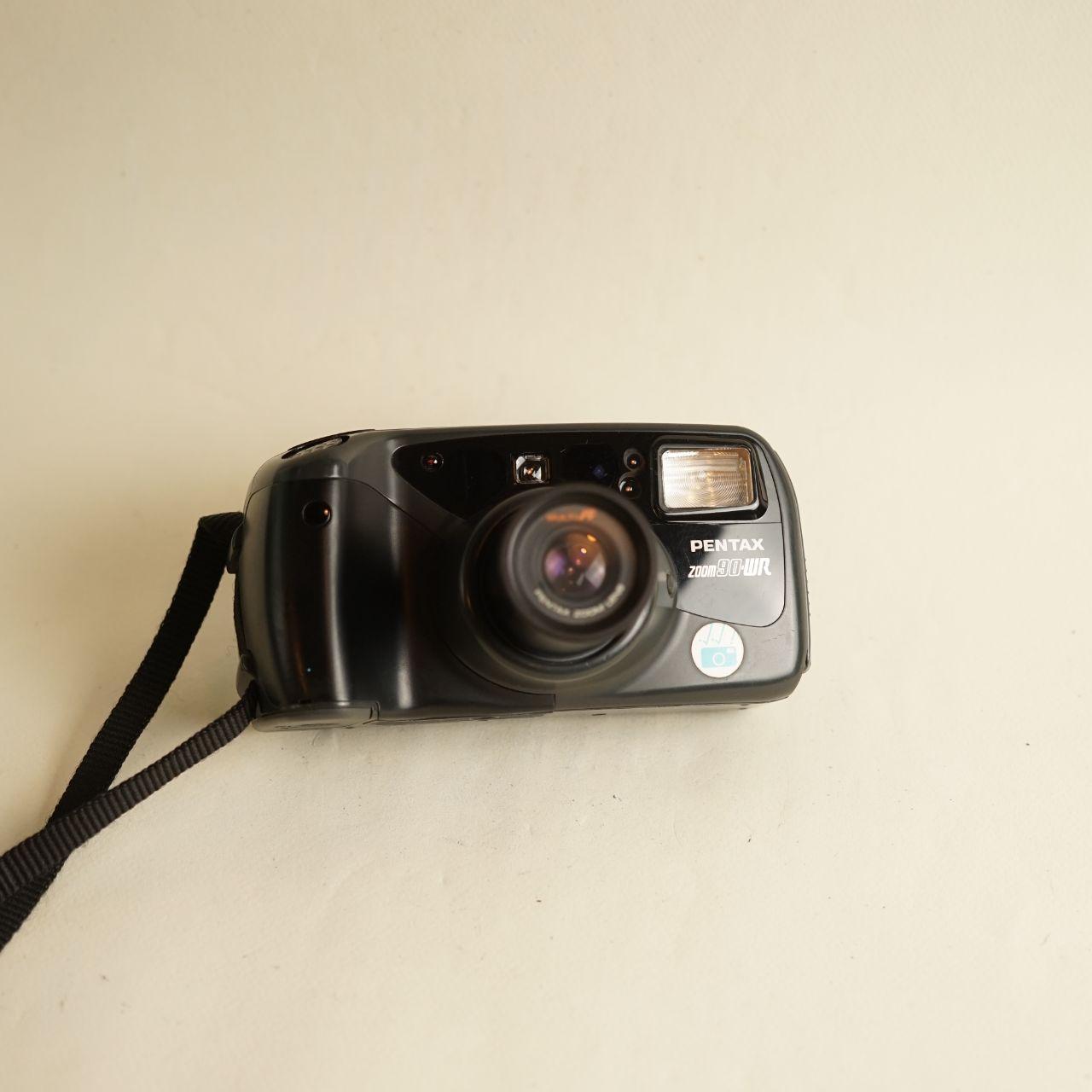 Pentax Zoom 90-WR Film Camera | 35mm Point & Shoot | Tested & Working | Black