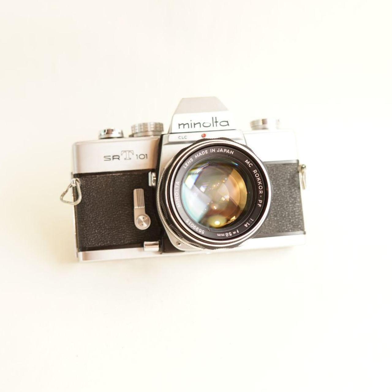 Minolta SRT 101 | FULLY CLA'd | 35mm Film Camera | Tested & Working | Silver