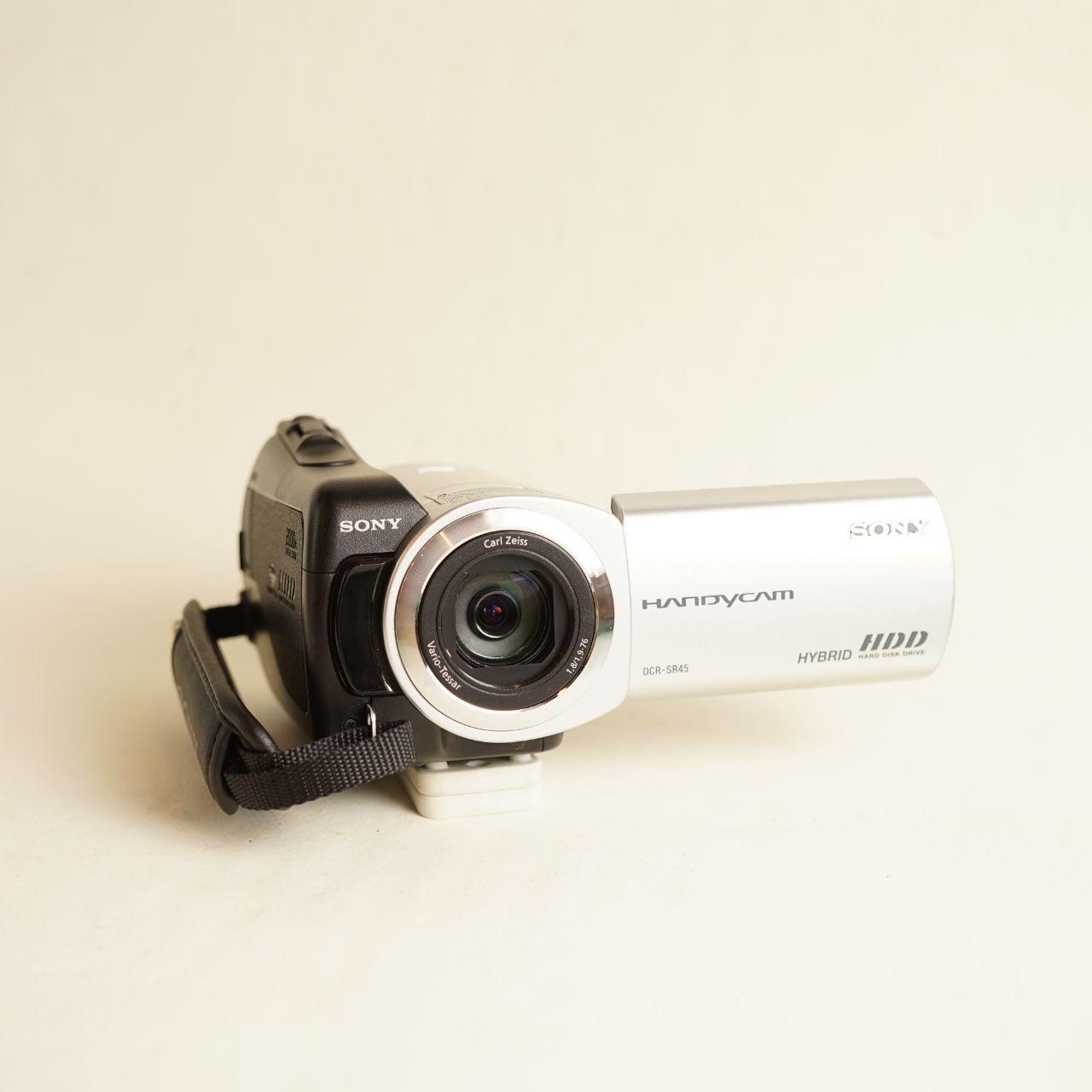 Sony Handycam DCR-SR45 Digital Camcorder | Tested & Working | Silver