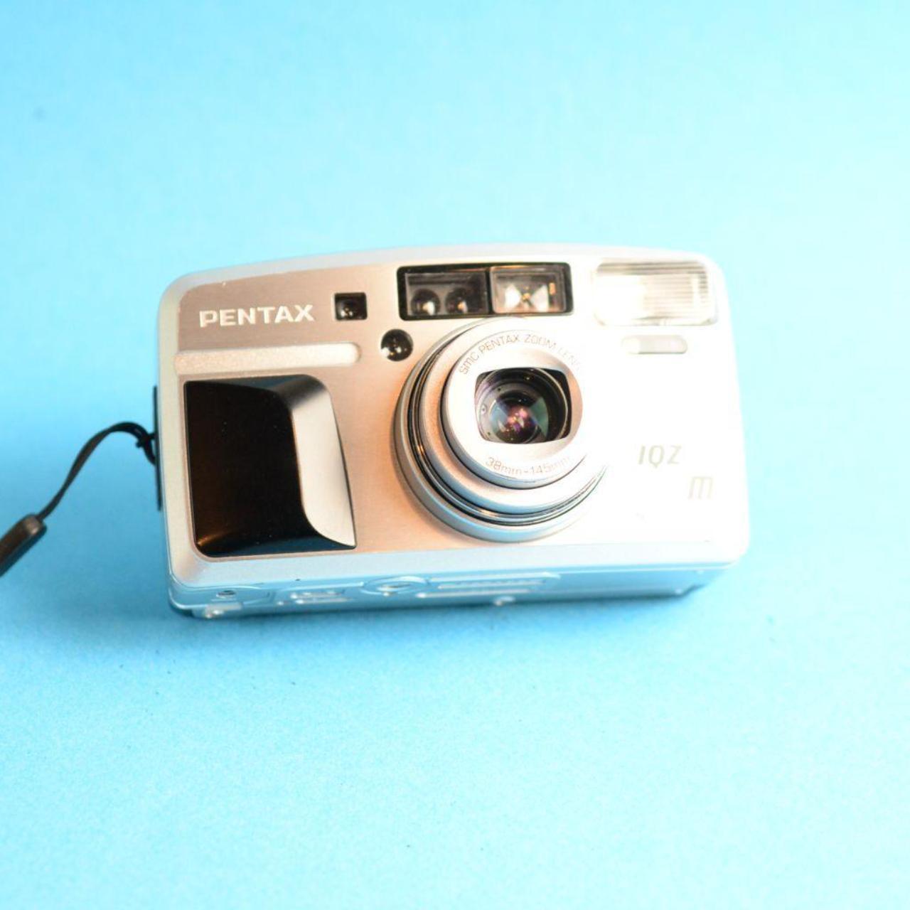 Pentax IQZoom 145m Super Film Camera | 35mm Point & Shoot | Tested & Working | Silver