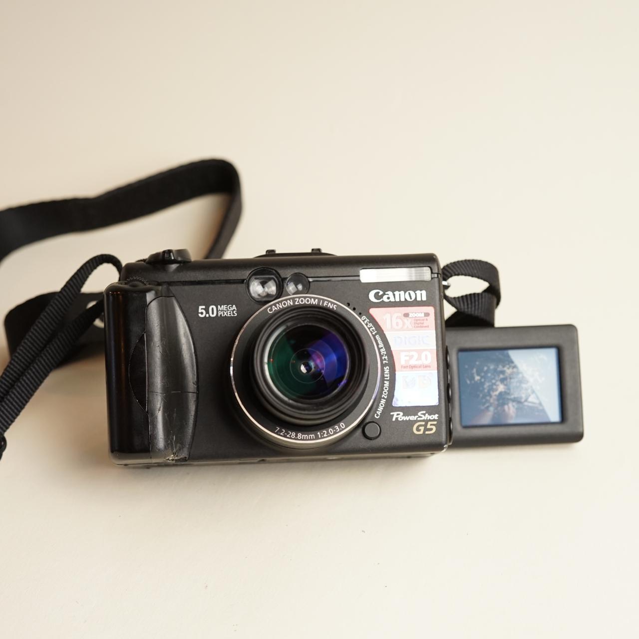 Canon PowerShot G5 Digital Camera | 5MP | Tested & Working | Black