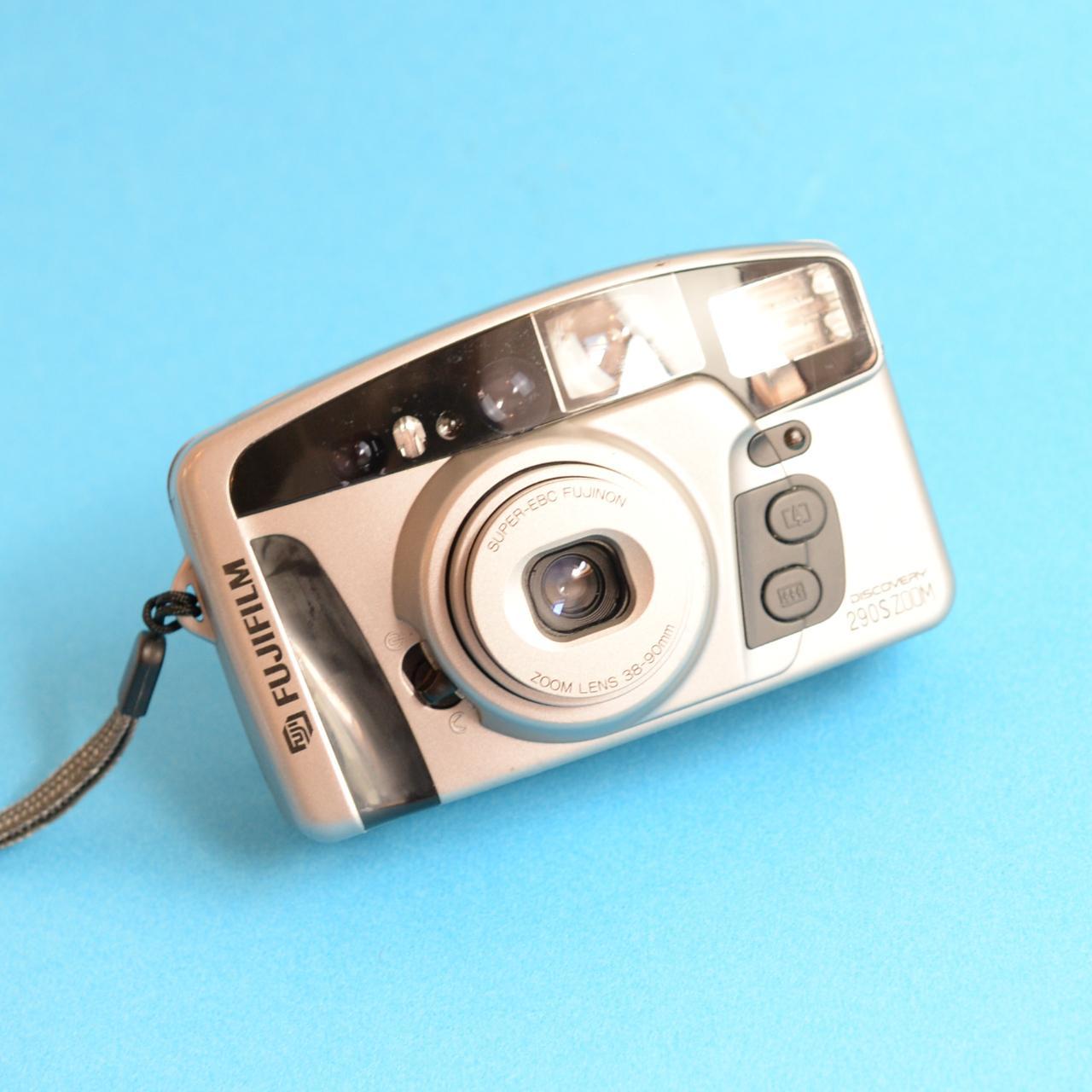Fujifilm Discovery 290S Zoom Film Camera | 35mm Point & Shoot | Tested & Working | Silver