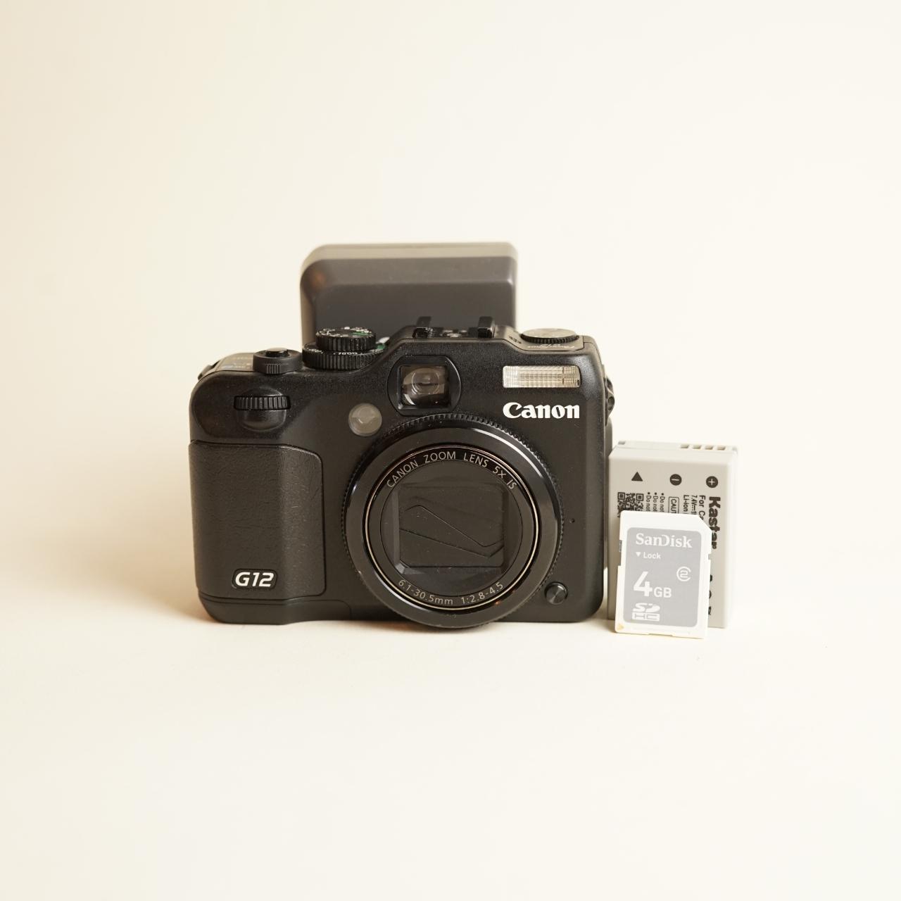 Canon PowerShot G12 Digital Camera | 10MP | Tested & Working | Black