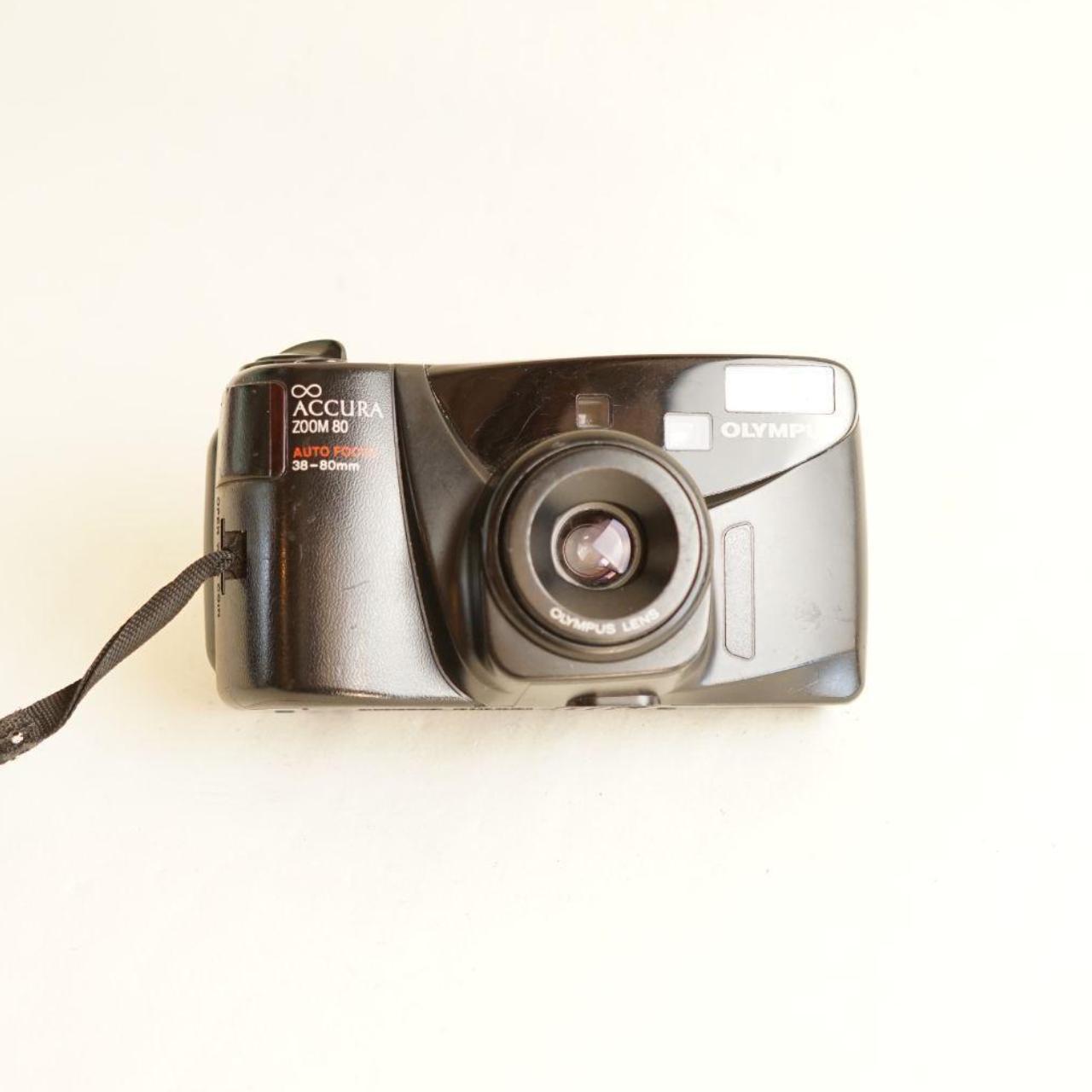 Olympus Infinity Accura Zoom 80 Film Camera | 35mm Point & Shoot | Tested & Working | Black