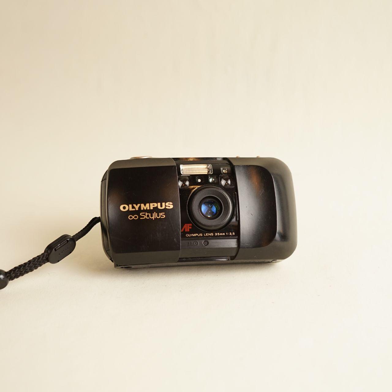 Olympus Infinity Stylus MJU I | Film Camera | 35mm Point & Shoot | READ DESCRIPTION | Black