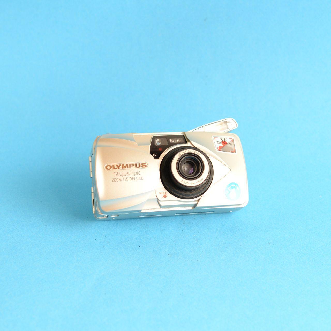 Olympus Stylus Epic Zoom 115 Deluxe Film Camera | 35mm Point & Shoot | Tested & Working | Gold