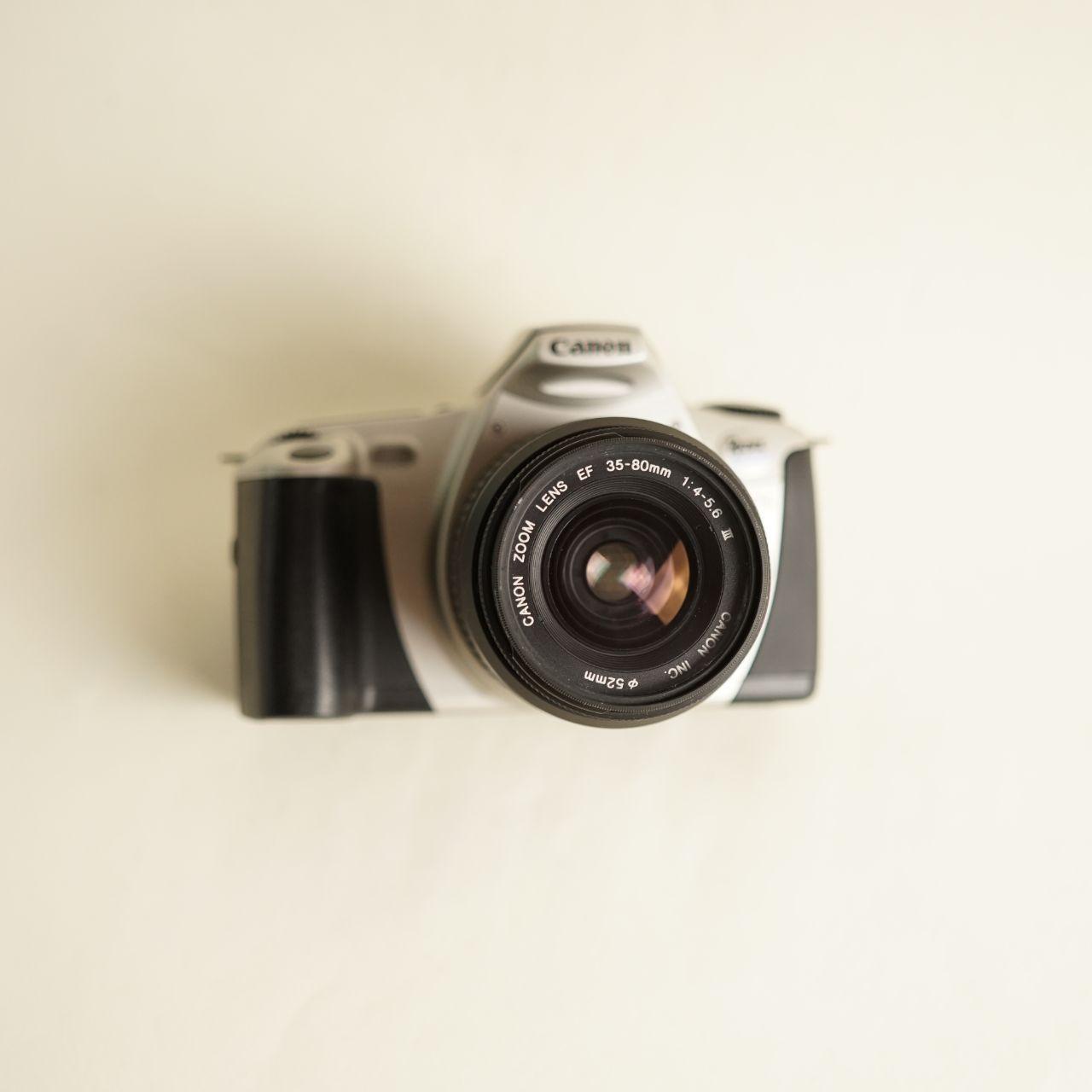 Canon EOS Rebel 2000 35mm SLR Film Camera with Canon EF 35–80mm Lens | Tested & Working | Silver & Black