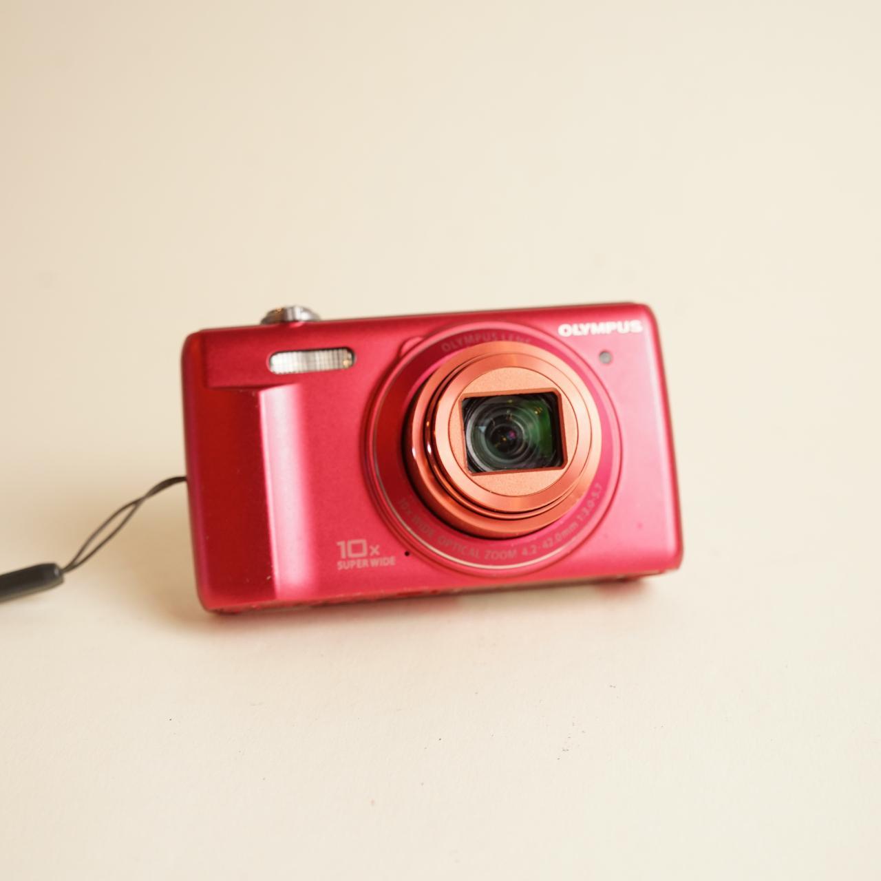 Olympus VR-340 Digital Camera | 16MP | Tested & Working | Red