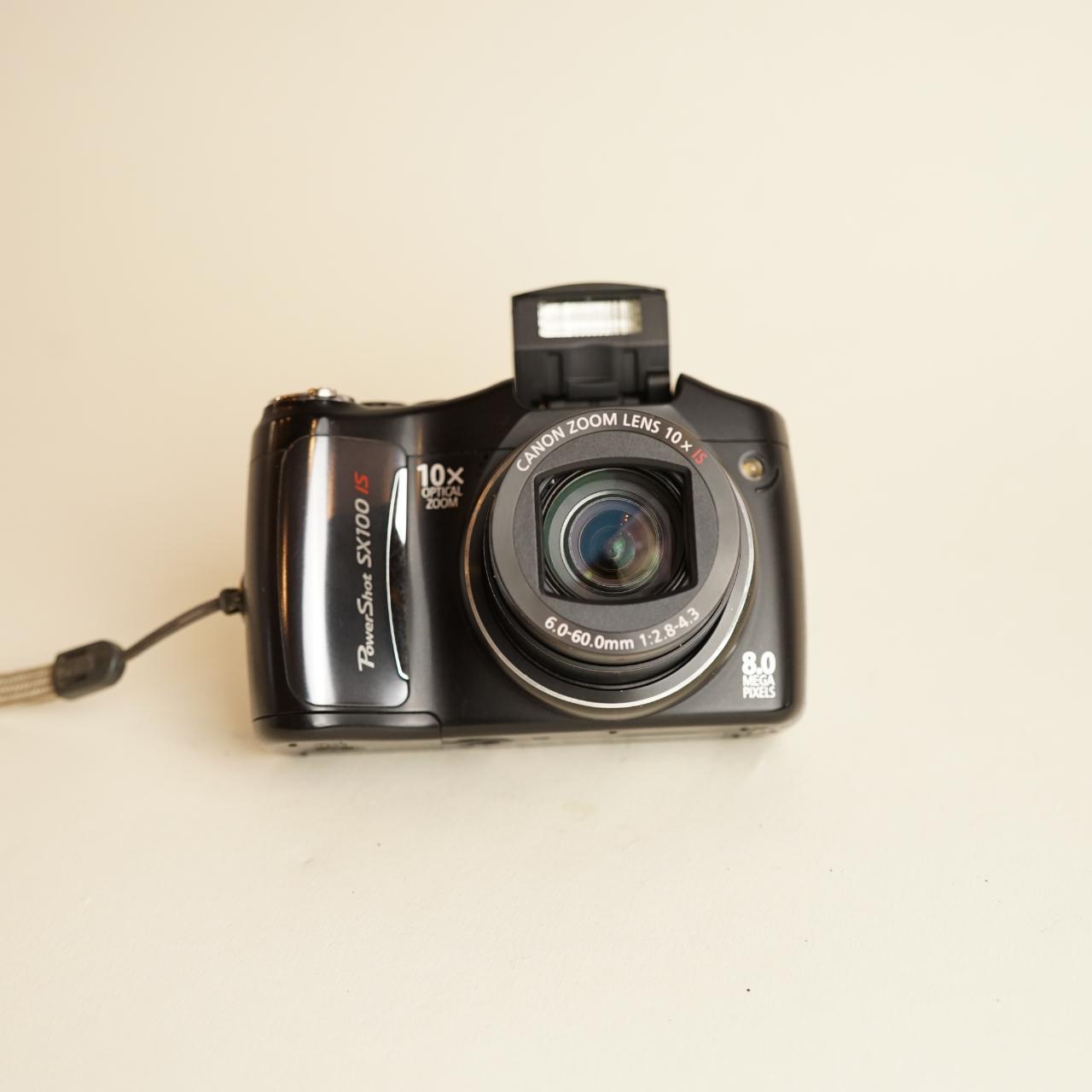 Canon PowerShot SX100 IS Digital Camera | 8MP | Tested & Working | Black