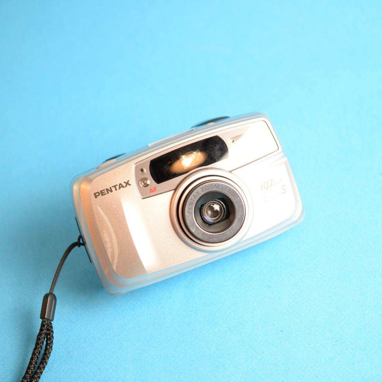 Pentax IQZoom EZY-S Film Camera | 35mm Point & Shoot | Read Description | Silver