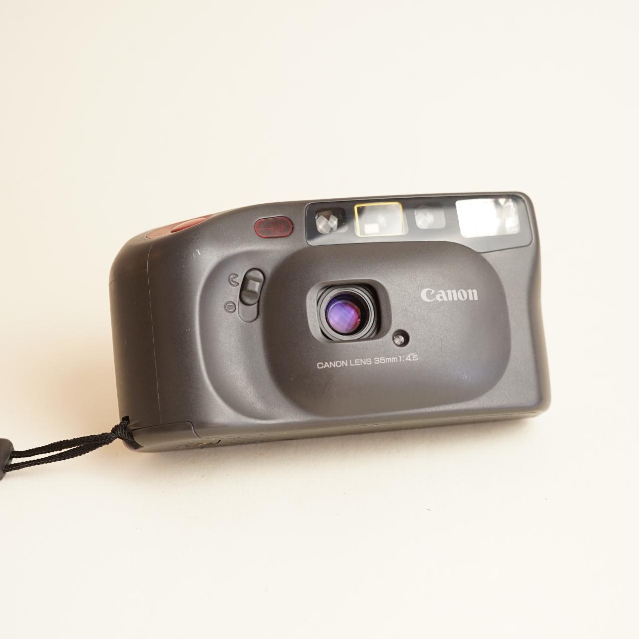 Canon Sure Shot Joy Date Film Camera | 35mm Point & Shoot | Tested & Working | Grey