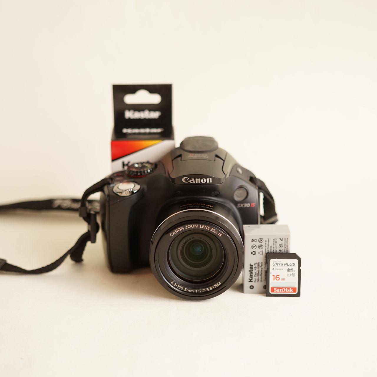 Canon PowerShot SX30 IS Digital Camera | 14.1MP | Tested & Working | Black