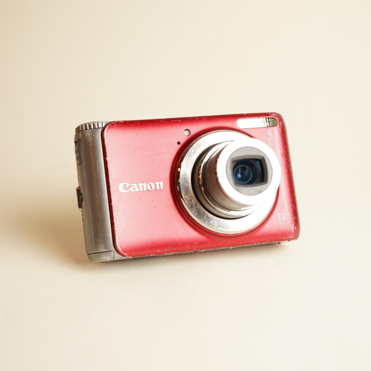 Canon PowerShot A3100 IS Digital Camera | 12.1MP | Tested & Working | Red