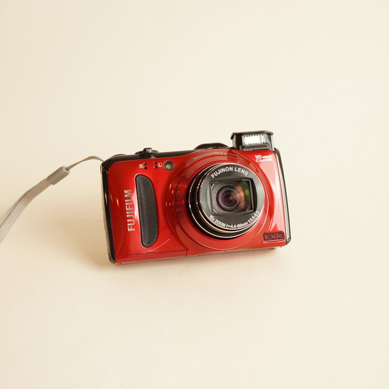 Fujifilm FinePix F550 EXR Digital Camera | 16MP | Tested & Working | Red