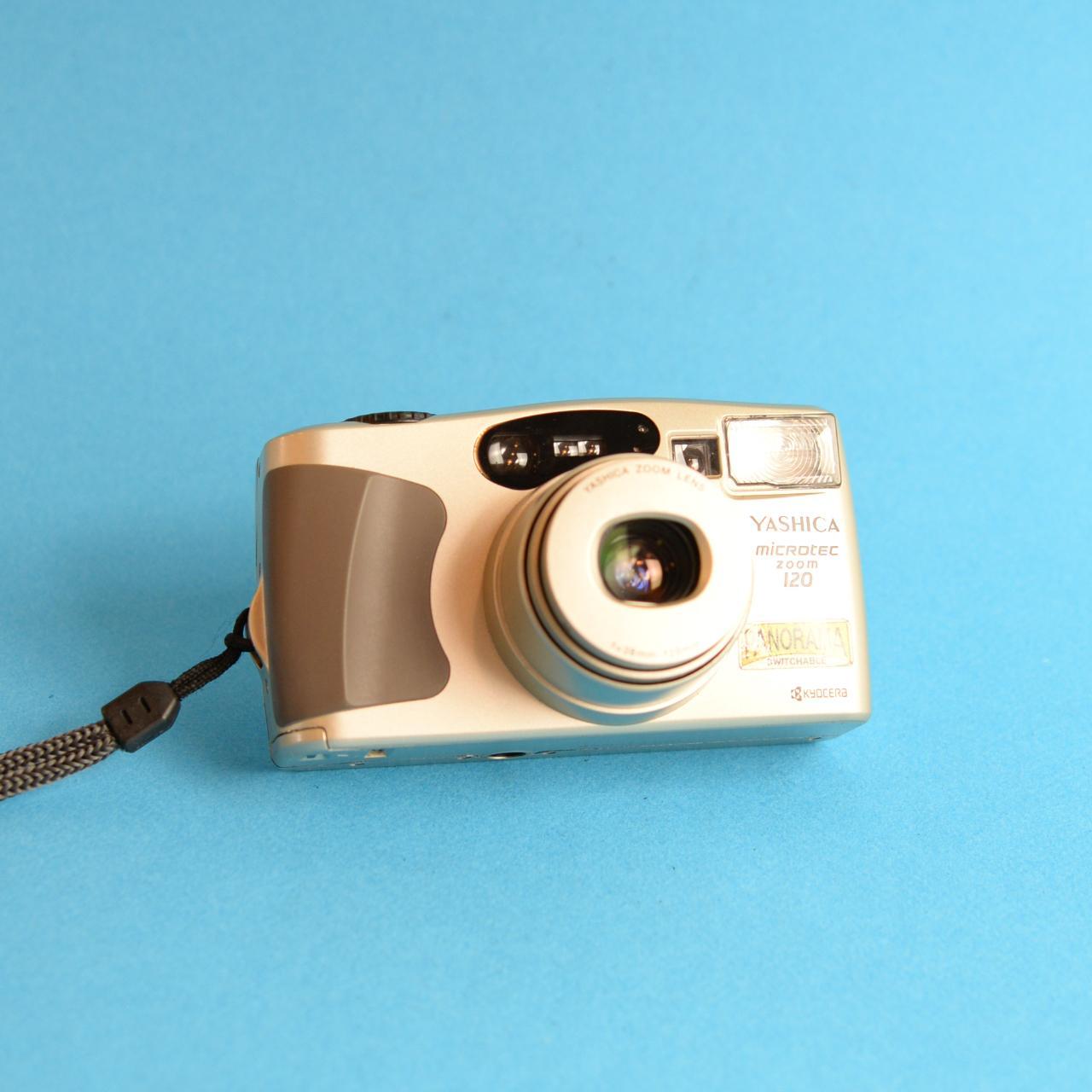Yashica Microtec Zoom 120 Film Camera | 35mm Point & Shoot | Tested & Working | Gold