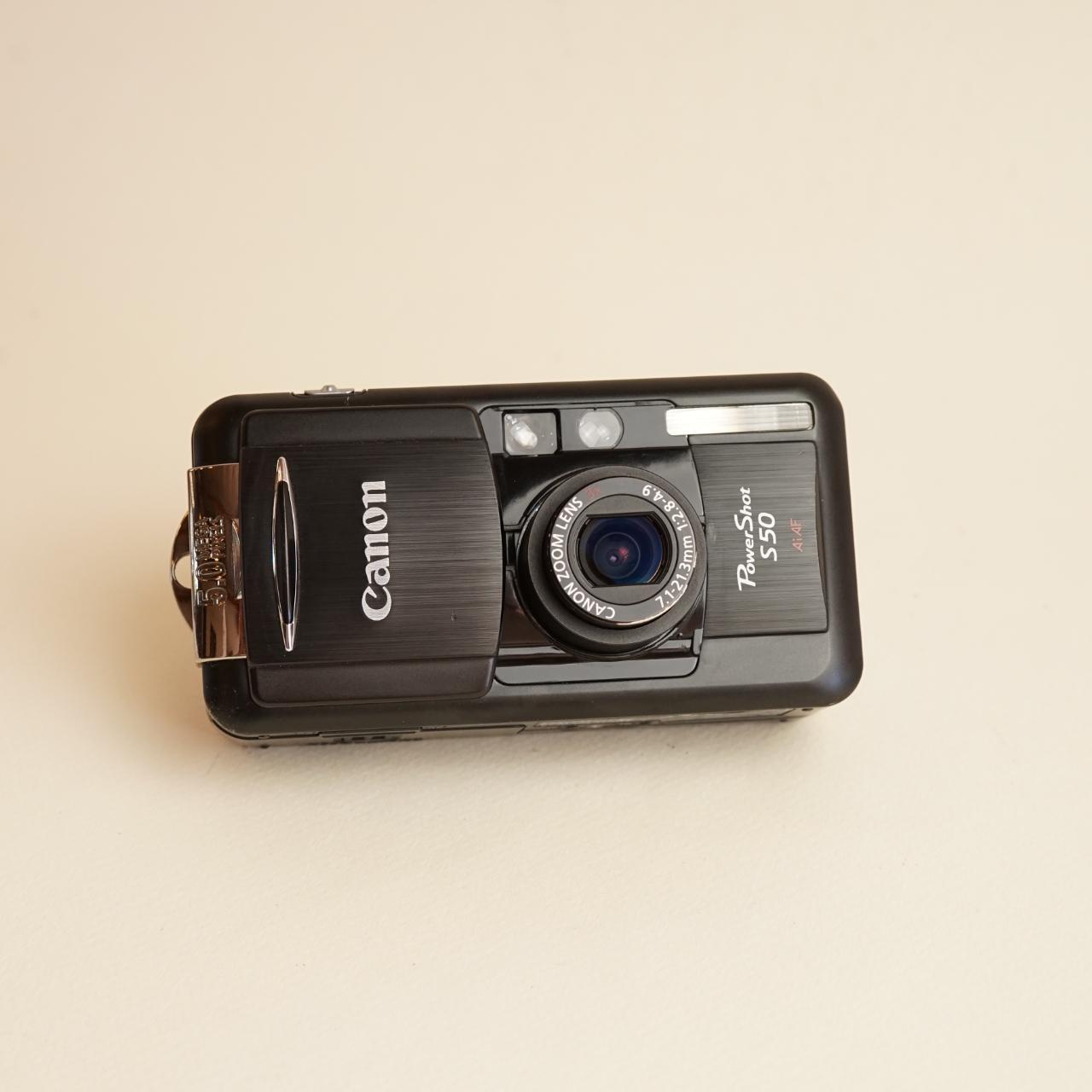 Canon PowerShot S50 Digital Camera | 5MP | Tested & Working | Black