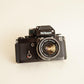 Nikon F2 SLR Film Camera | 35mm | w/Nikkor-S Auto 35mm f/2.8 Lens | Tested & Working | Black