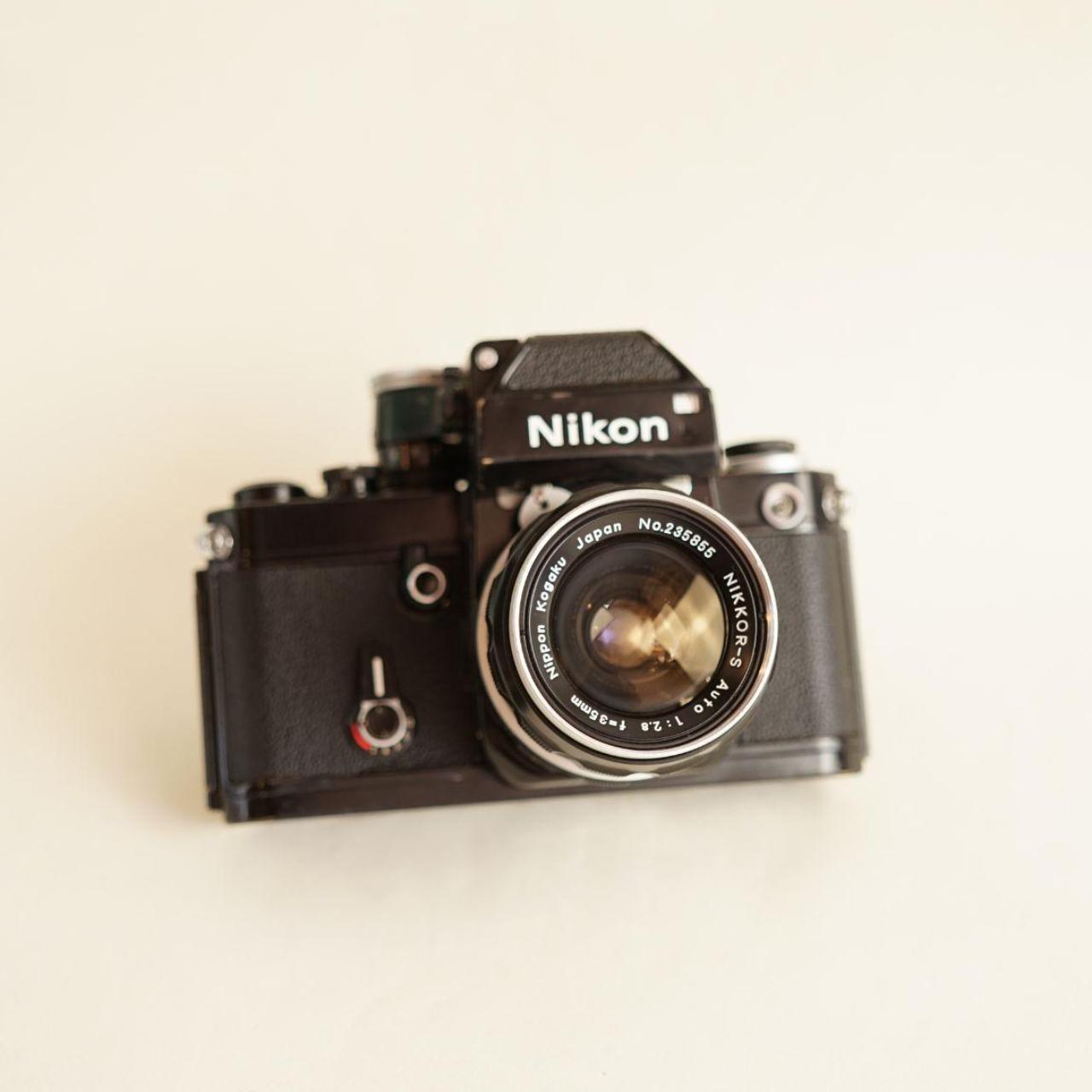 Nikon F2 SLR Film Camera | 35mm | w/Nikkor-S Auto 35mm f/2.8 Lens | Tested & Working | Black