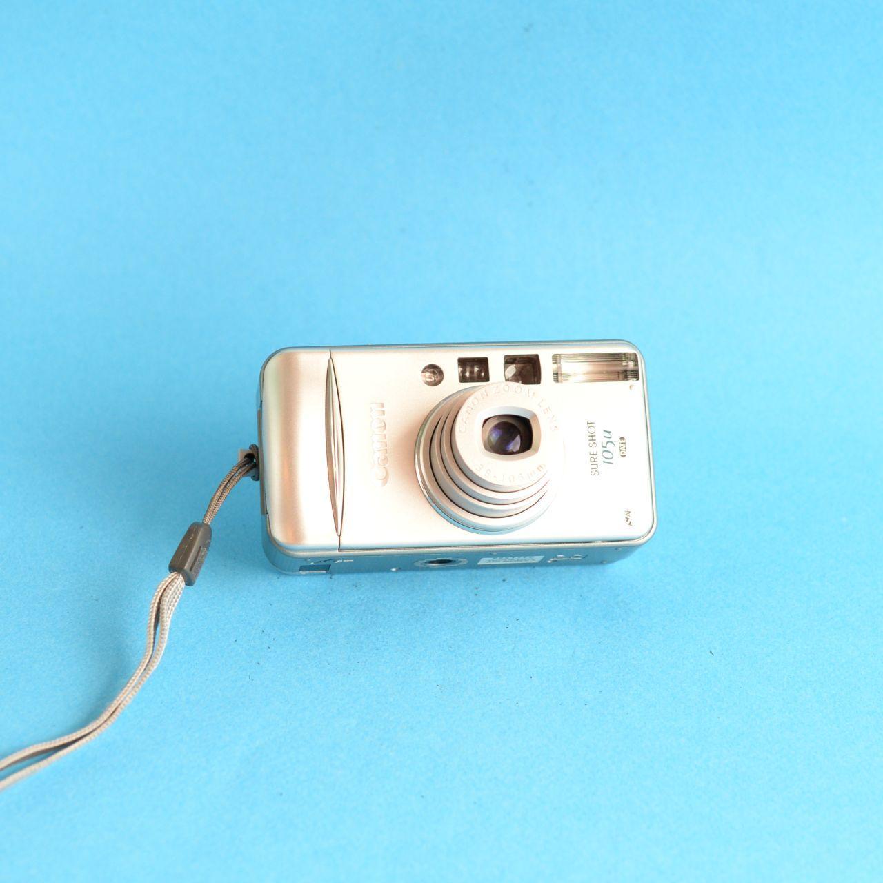 Canon SureShot 105u Date Film Camera | 35mm Point & Shoot | Tested & Working | Silver
