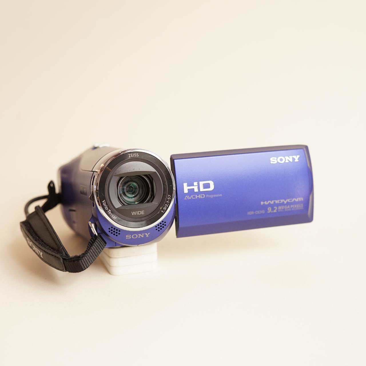 Sony Handycam HDR-CX240 Digital Camcorder | Tested & Working | Blue