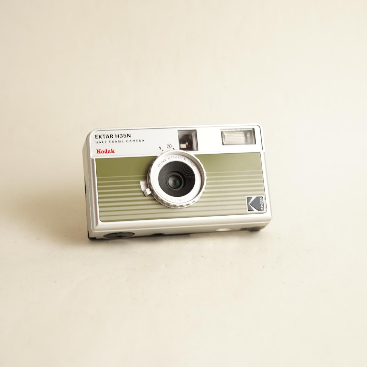 Kodak Ektar H35N Film Camera | Half Frame 35mm Point & Shoot | Tested & Working | Green + Silver