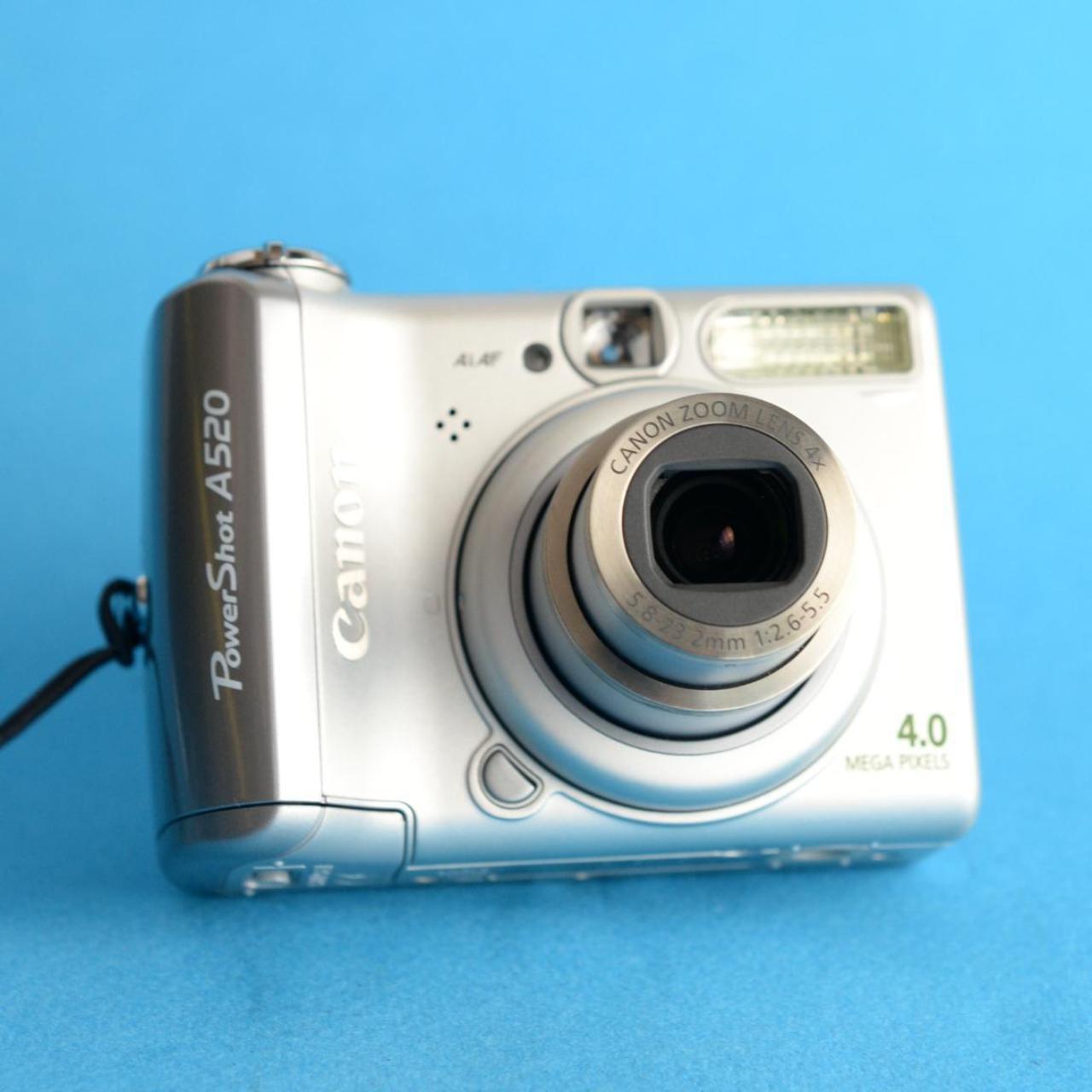 Canon PowerShot A520 Digital camera | 4MP | Tested & Working | Silver