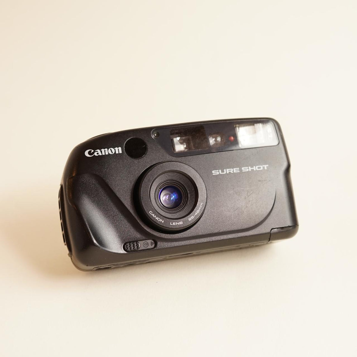 Canon Sure Shot Film Camera | 35mm Point & Shoot | Tested & Working | Black