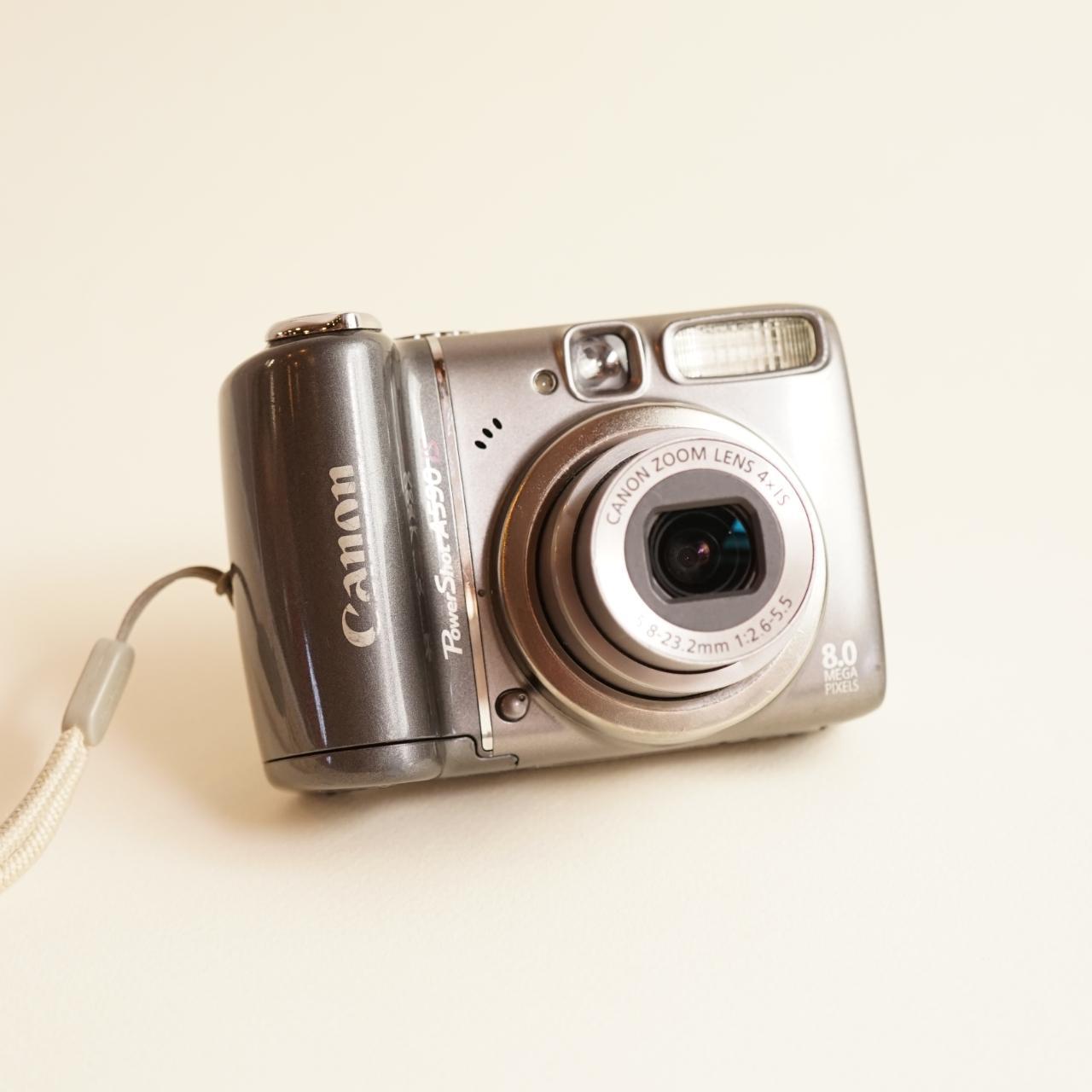 Canon PowerShot A590 IS Digital Camera | 8MP | Tested & Working | Grey