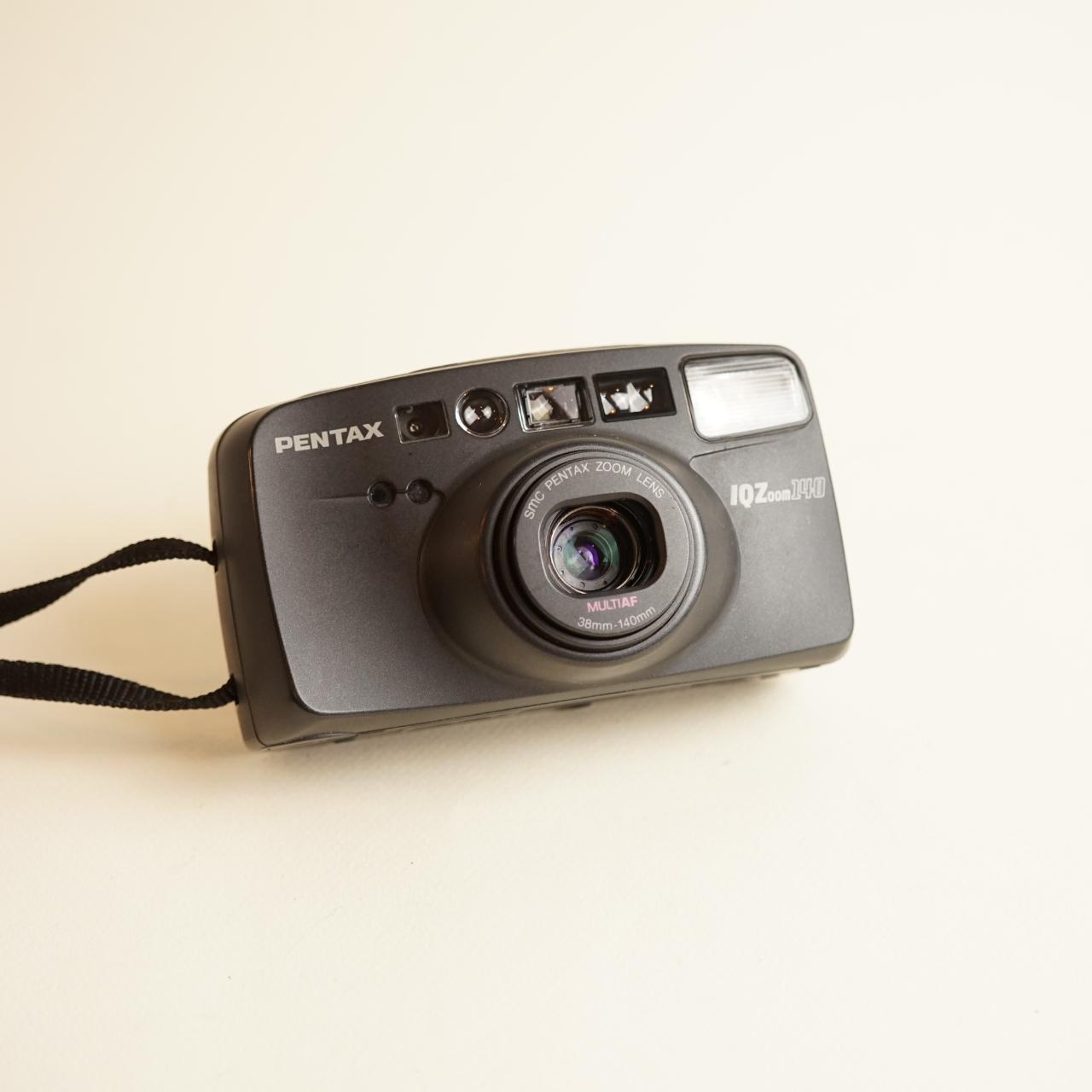 Pentax IQZoom 140 Film Camera | 35mm Point & Shoot | Tested & Working | Grey