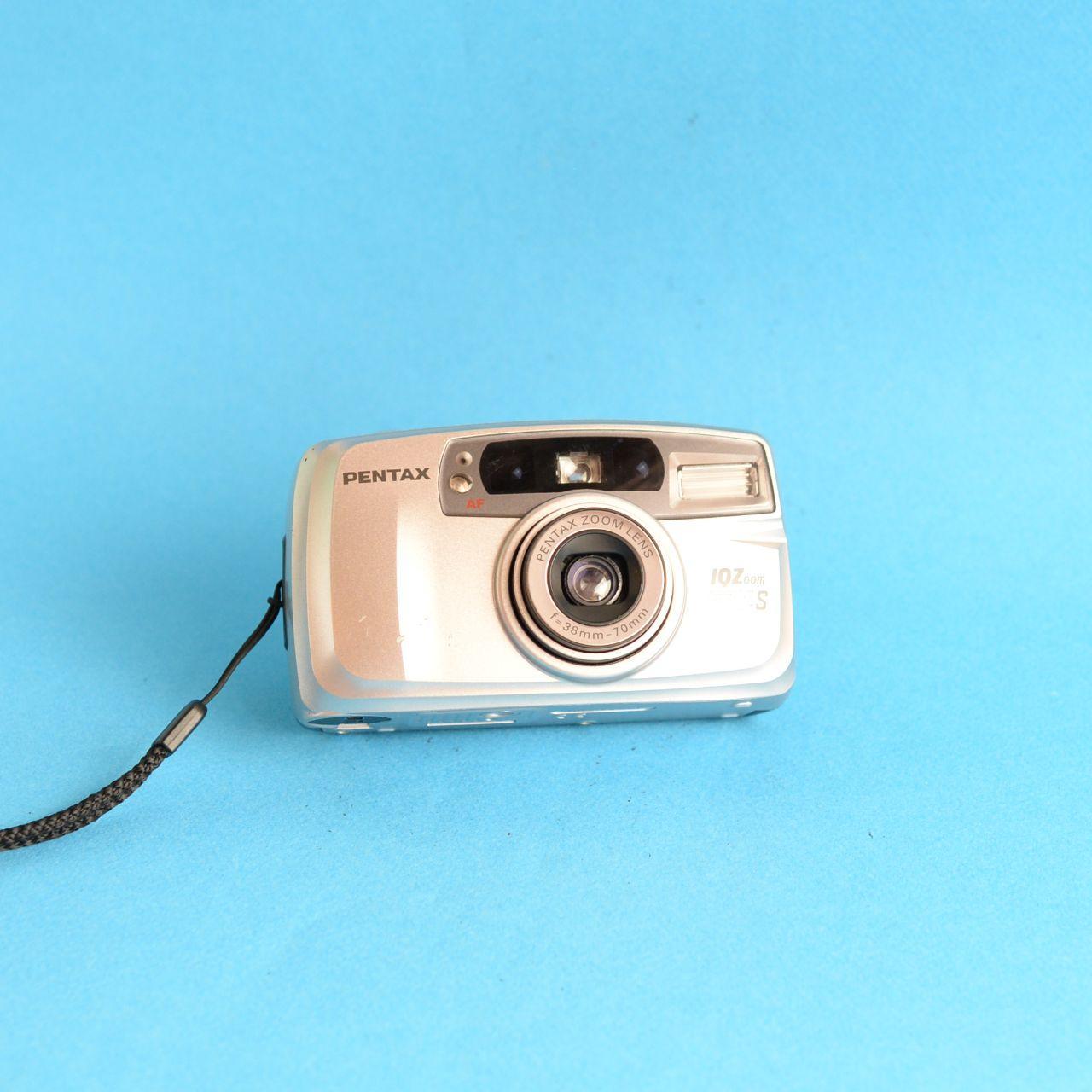 Pentax IQZoom EZY-S Film Camera | 35mm Point & Shoot | Tested & Working | Silver