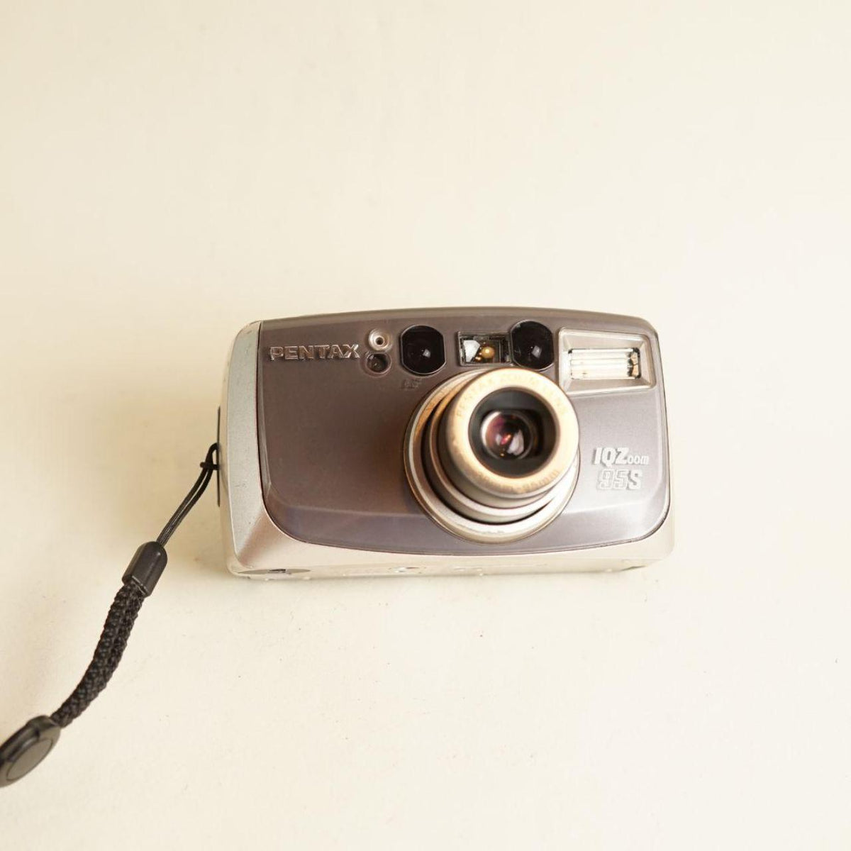 Pentax IQZoom 95S Film Camera | 35mm Point & Shoot | Tested & Working | Black
