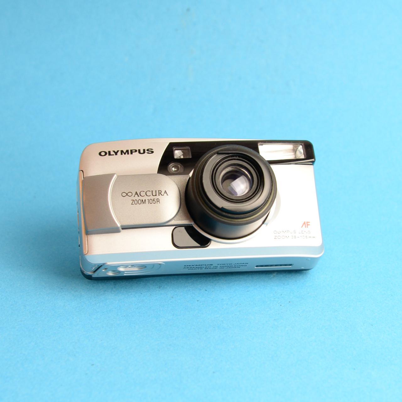 Olympus Accura Zoom 105R Film Camera | 35mm Point & Shoot | Tested & Working | Silver