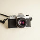 Asahi Pentax K1000 SLR Film Camera | SMC Pentax-M 50mm f/2 Lens | Tested & Working | Silver & Black