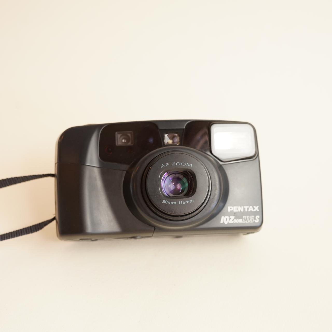 Pentax IQZoom 115-S Film Camera | 35mm | Tested & Working | Black