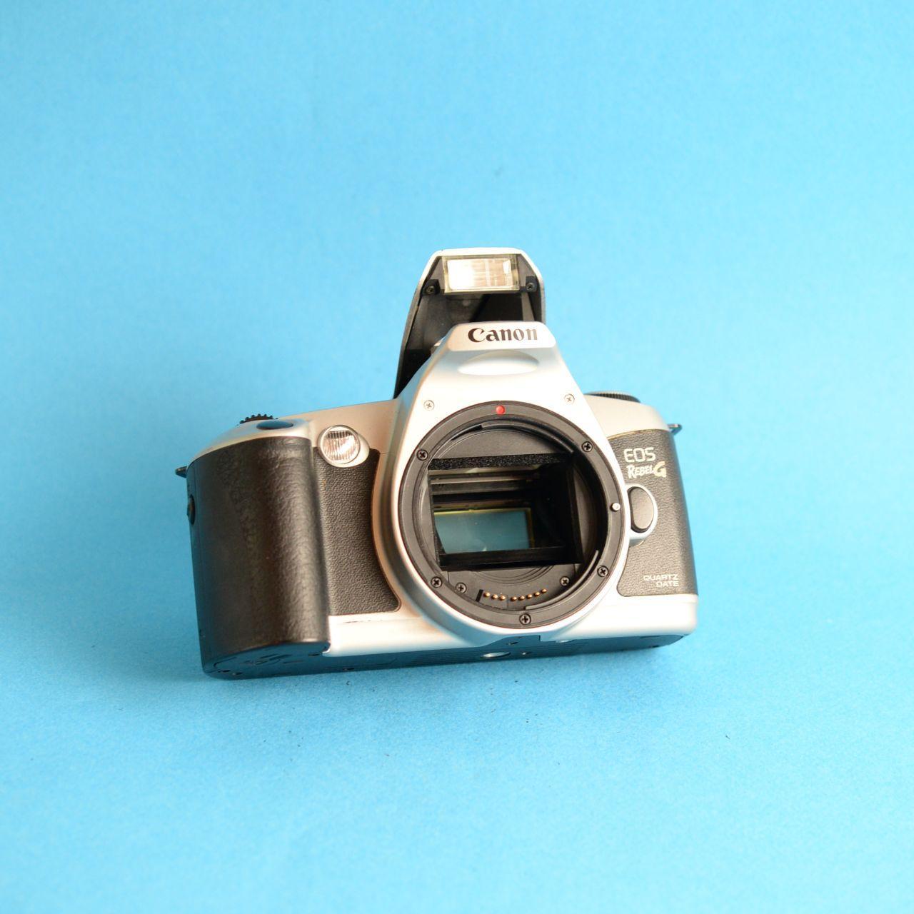 Canon EOS Rebel G Film Camera | 35mm SLR | Tested & Working | Silver & Black