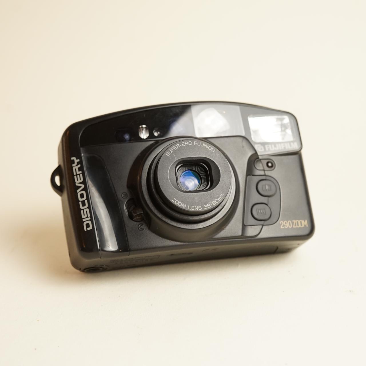 Fujifilm Discovery 290 Zoom Film Camera | 35mm Point & Shoot | Tested & Working | Black