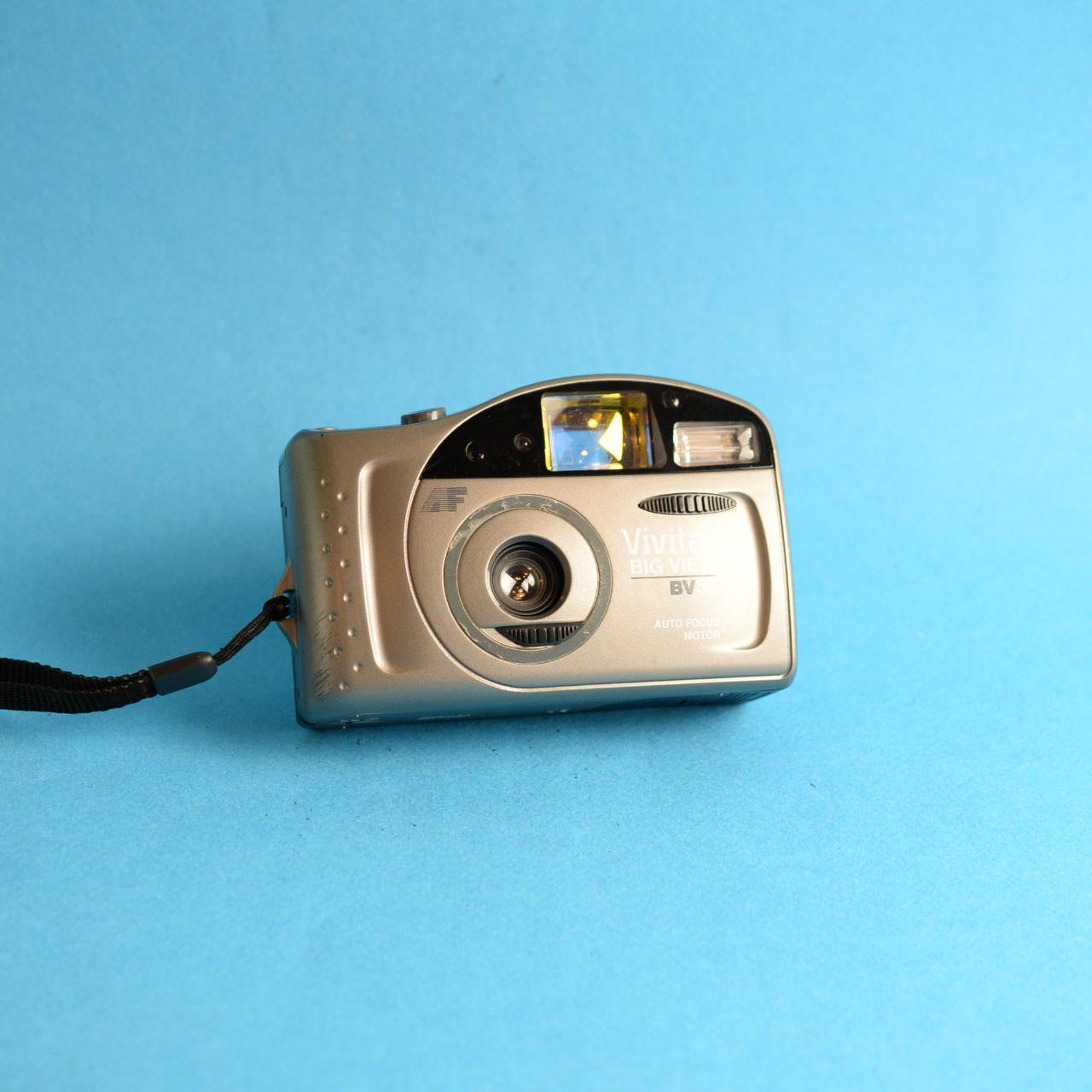 Vivitar Big View BV35 Film Camera | 35mm Point & Shoot | Tested & Working | Grey