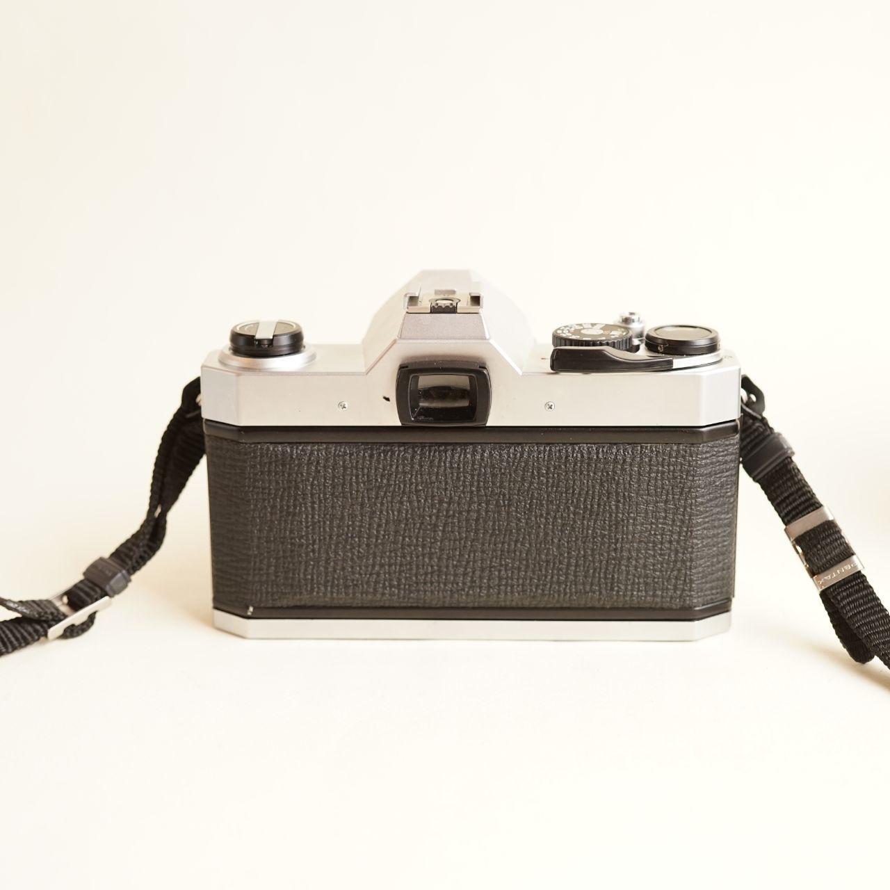 Pentax K1000 35mm SLR Film Camera | Tested & Working | Silver & Black