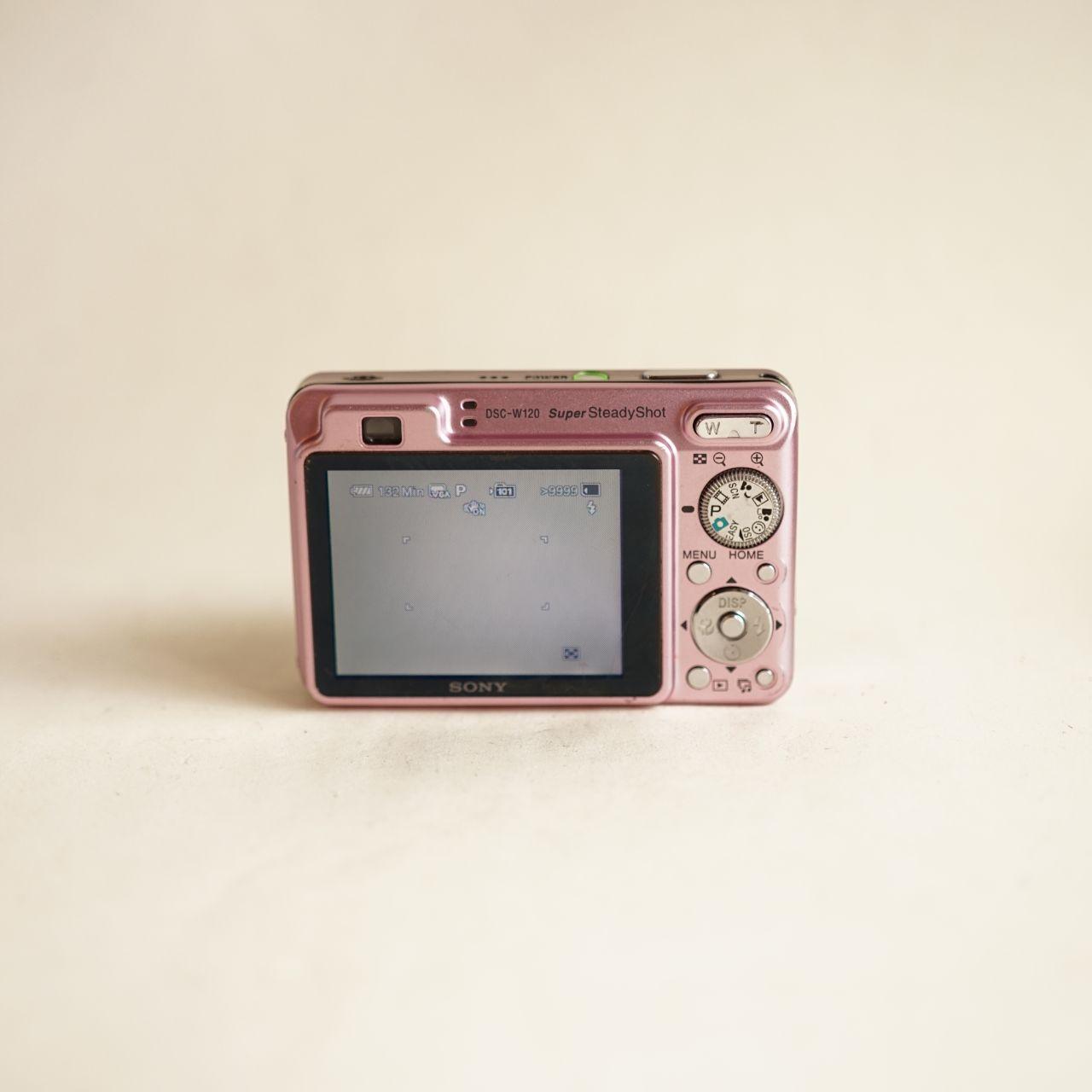 Sony Cyber-shot DSC-W120 Digital Camera | 7.2MP | Tested & Working | Pink