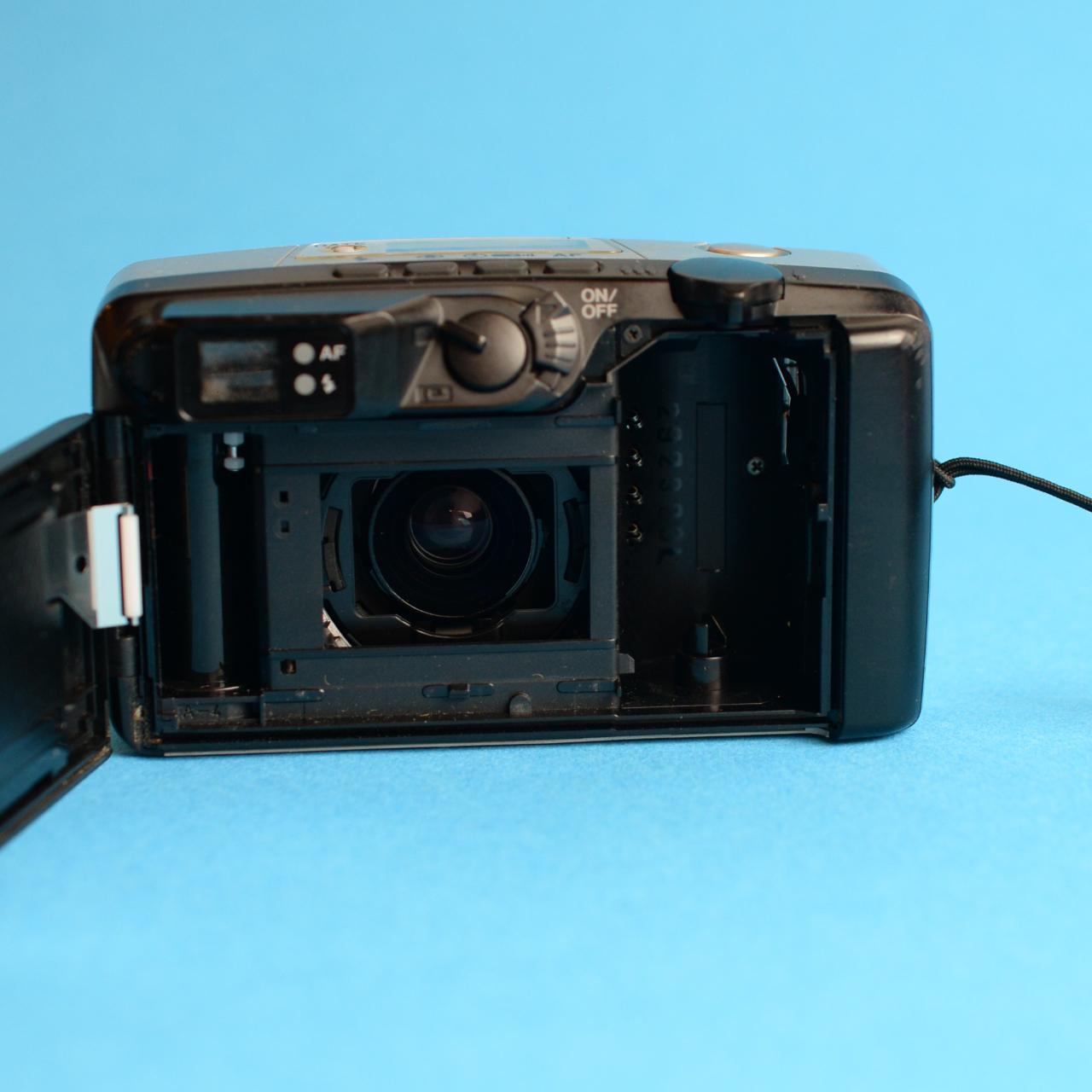 Pentax IQZoom 140M | 35mm Point & Shoot Film Camera | Tested & Working | Black & Silver