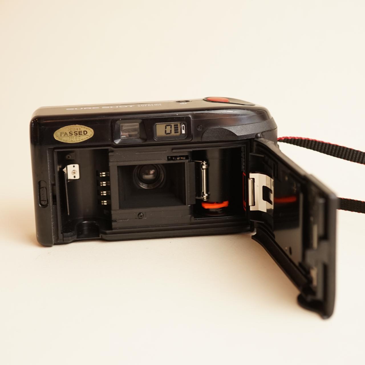 Canon SureShot Supreme Film Camera | 35mm Point & Shoot | Tested & Working | Black