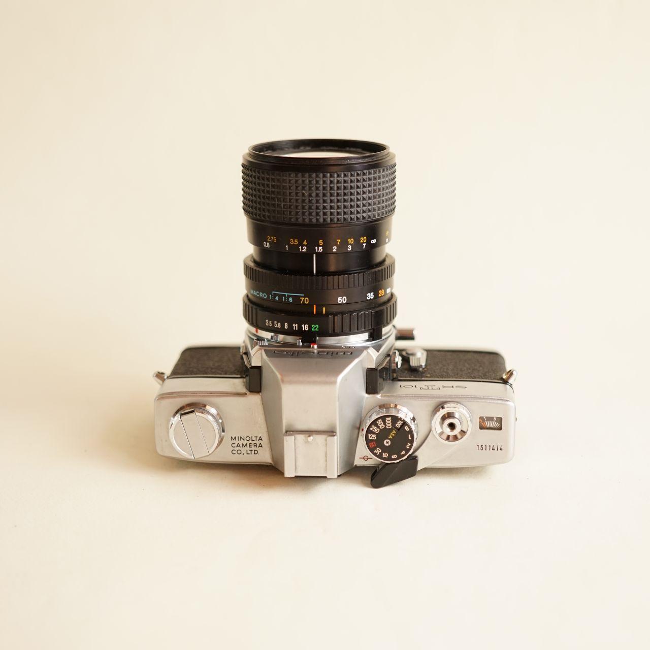 Minolta SRT 101 | 35mm SLR Film Camera | FULLY CLA’d (READ) | Silver & Black