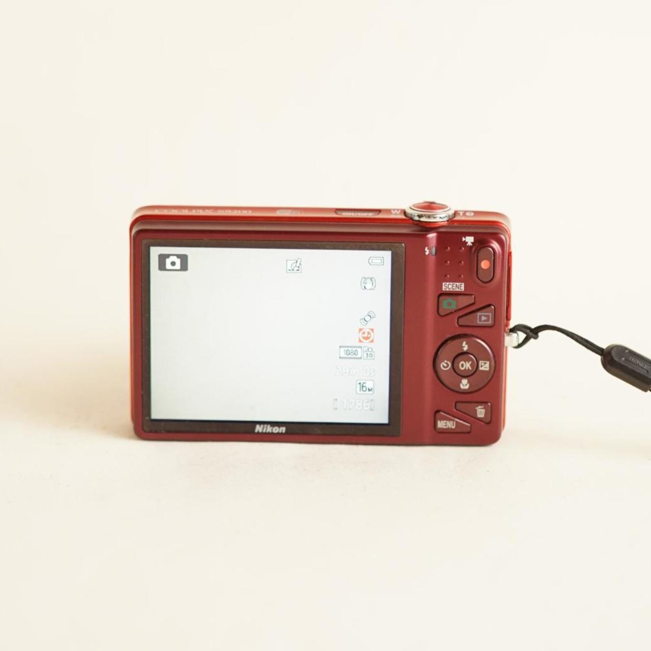 Nikon Coolpix S5200 Digital Camera | 16MP | Tested & Working | Red