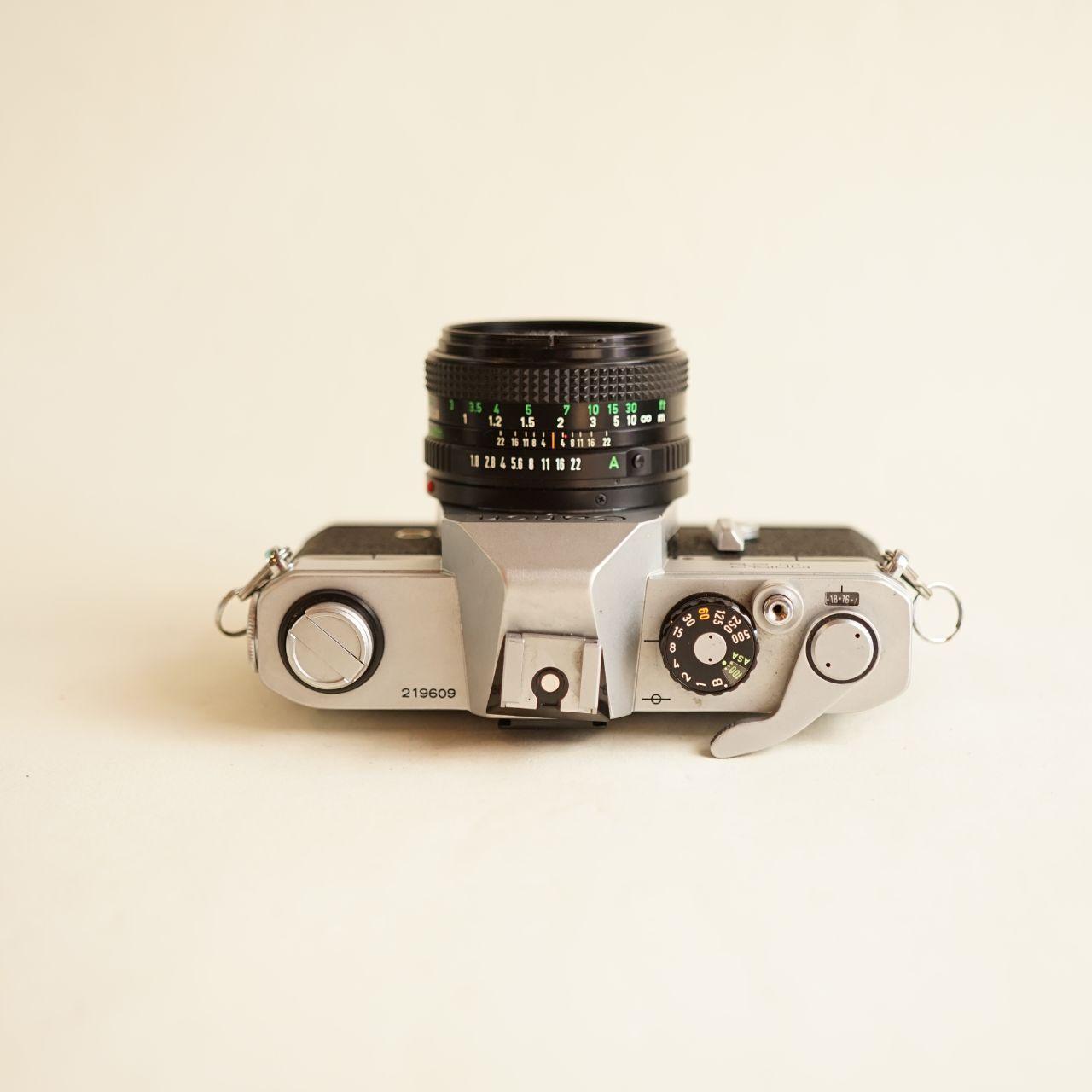 Canon TX | 35mm SLR Film Camera | Tested & Working | Silver & Black