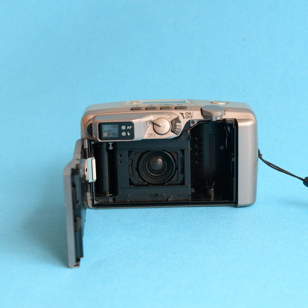 Pentax IQZoom 130M Film Camera | 35mm Point & Shoot | Tested & Working | Silver