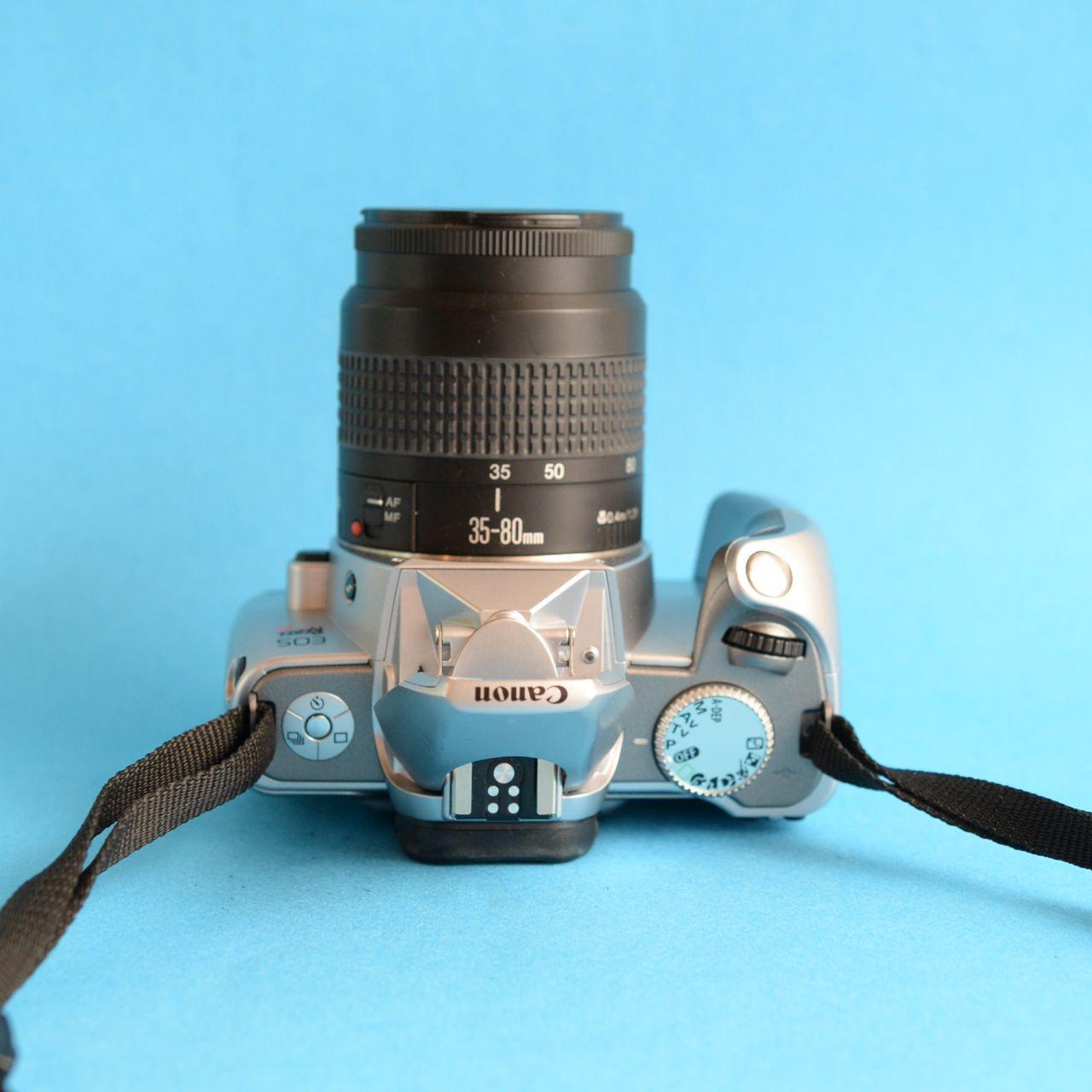 Canon EOS Rebel Ti Film Camera with Canon EF 35–80mm Zoom Lens | 35mm SLR | Tested & Working | Silver