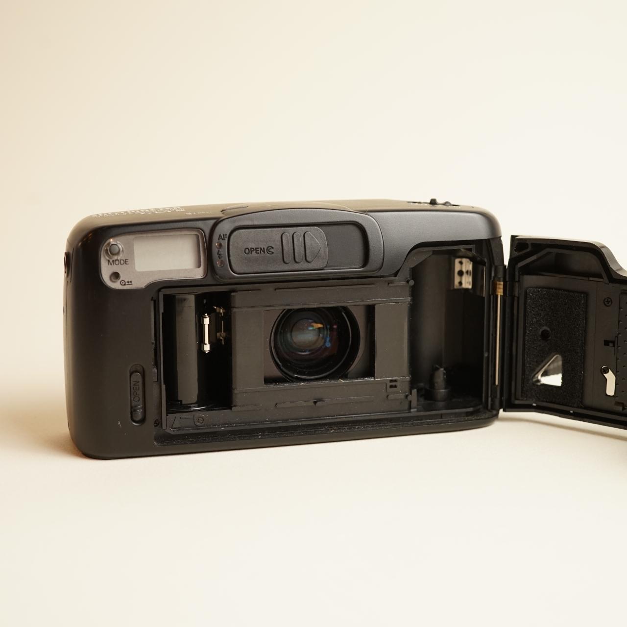 Ricoh Shotmaster TruZoom Date Film Camera | 35mm Point & Shoot | Tested & Working | Black