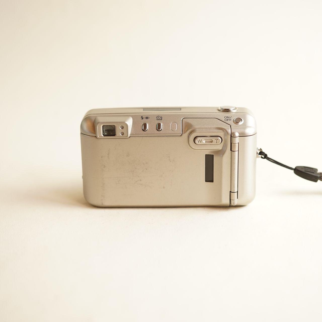 Minolta Riva Zoom 150 Film Camera | 35mm Point & Shoot | Tested & Working | Silver